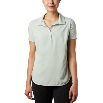 Columbia Place To Place Short Sleeve Sun, Polo Verdes Para Mujer | 985714-QXF